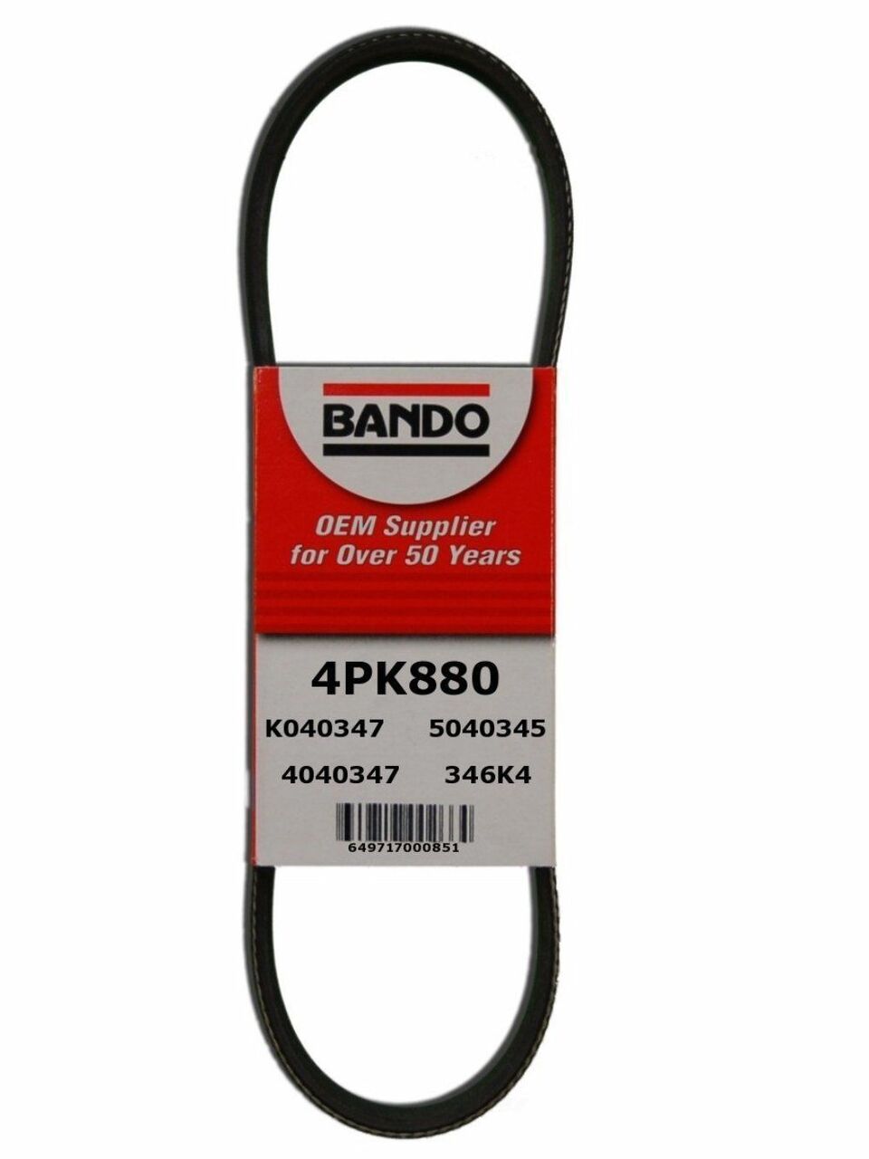 Bando 4PK880 Accessory Drive Belt - 2003 Toyota Sienna