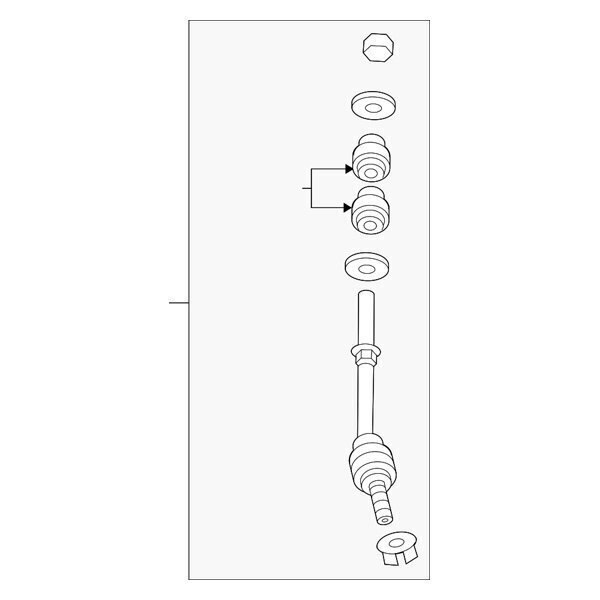 Mopar 68020464AB Suspension Stabilizer Bar Link Kit