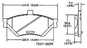 Power Stop 17-659 Z17 Front Ceramic Brake Pads with Hardware 