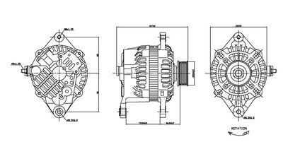 TYC 2-13820 Subaru Forester Replacement Alternator 